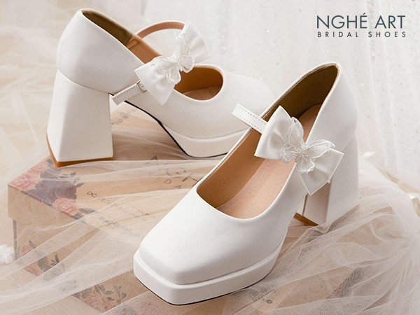 Giày Cưới Mary Jane cánh bướm - Lựa Chọn Hoàn Hảo Cho Ngày Trọng Đại