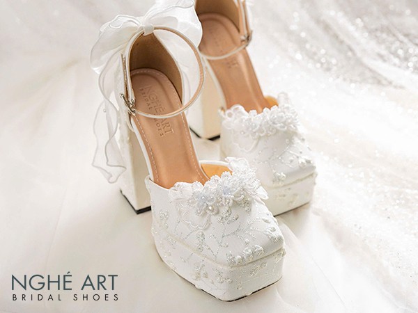 Giày Cưới Đính Nơ Tại Nghé Art: Chạm Đến Những Giấc Mơ Đẹp Nhất Trong Ngày Trọng Đại